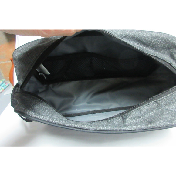 Travel Shaving Bag Thirty-One 31 Signature Collection Gray 11" x 6" x 4" - Picture 3 of 8